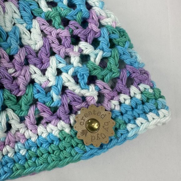 Created by Cyd Handmade Crochet Beanie Clem Lily Sugar N Cream Skull Cap NEW main image 9